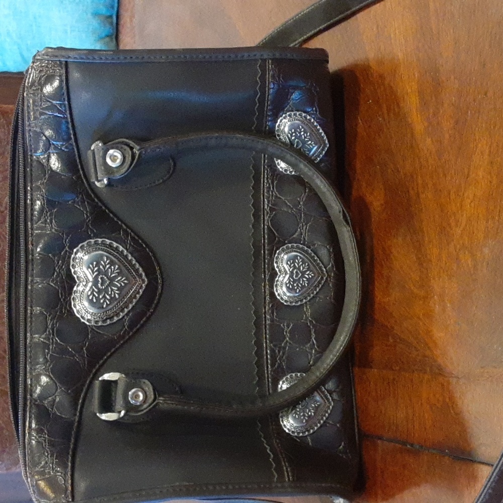 Leather handbag